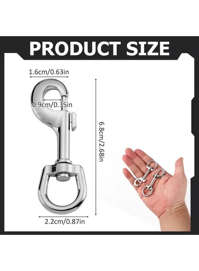 6pcs Zinc Alloy Rotating Snap Hook for Pet Leashes Camping Hammocks Keychains - Image 3