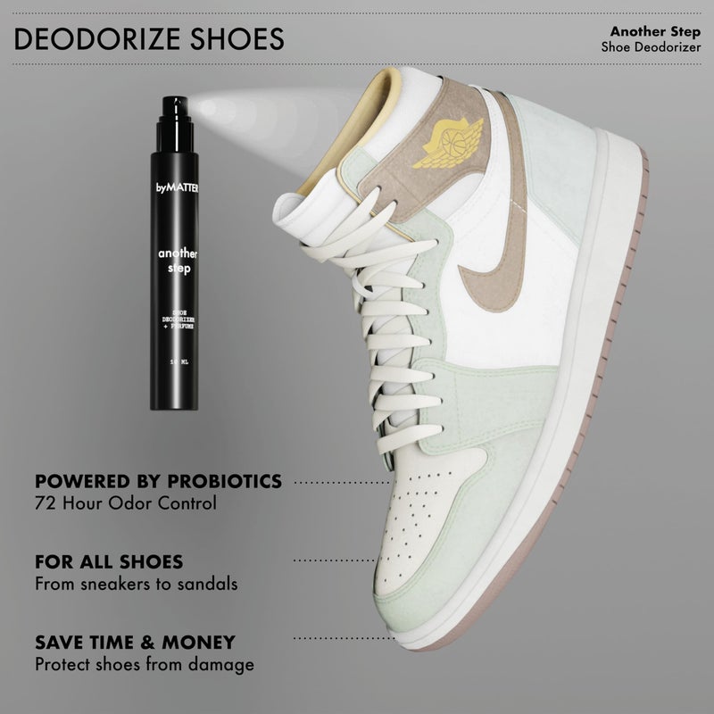 byMATTER Shoe & Fabric Freshener Spray Set - Travel Fabric Refresher & Shoe Deodorizer Pack, Odor Elimination, Suits All Materials, Smell Remover Sprays (2x 0.34 Fl Oz / 10ml) - Image 5