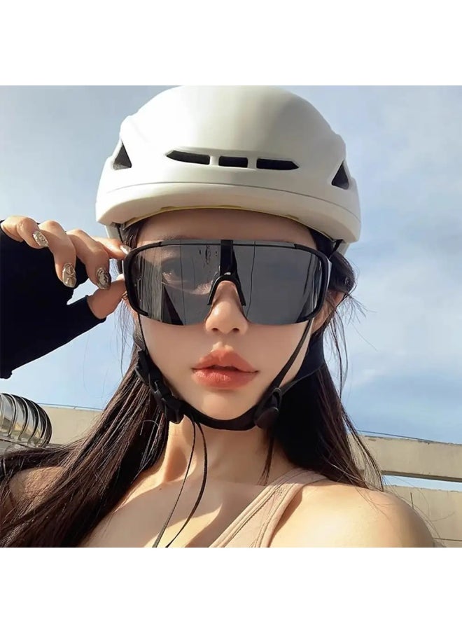 Generic - New Goggles Cycling Sunglasses Men Women Sport Road Mtb Mountain Bike Glasses Eyewear Sun Glasses-Color:White frame silver - Image 1