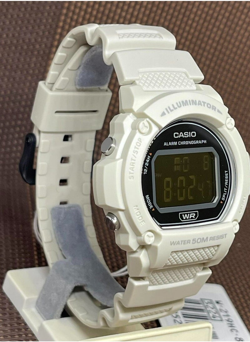 CASIO CasioW219H Series Men s Digital Watch 50M WR LED Illuminator 100 SEC Chronograph 1/100 SEC Stopwatch Daily Alarm Hourly Time Signal Auto Calendar 7 Year Battery  - Image 2