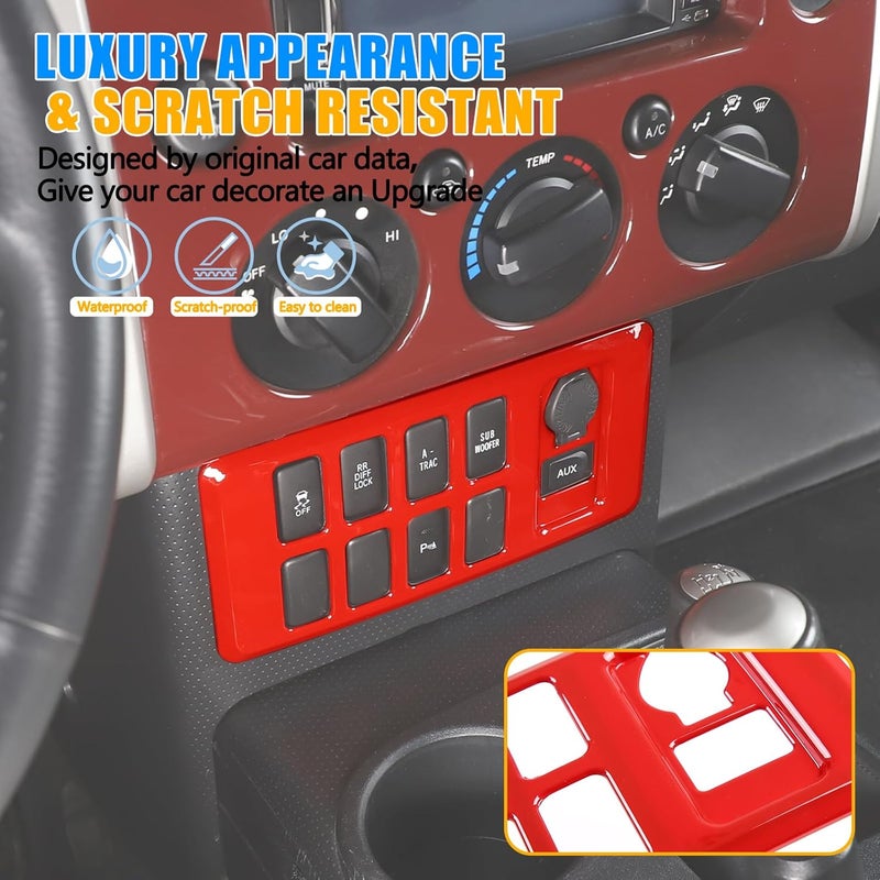 LLKUANG ABS Center Console Cover for Toyota FJ Cruiser - Image 4