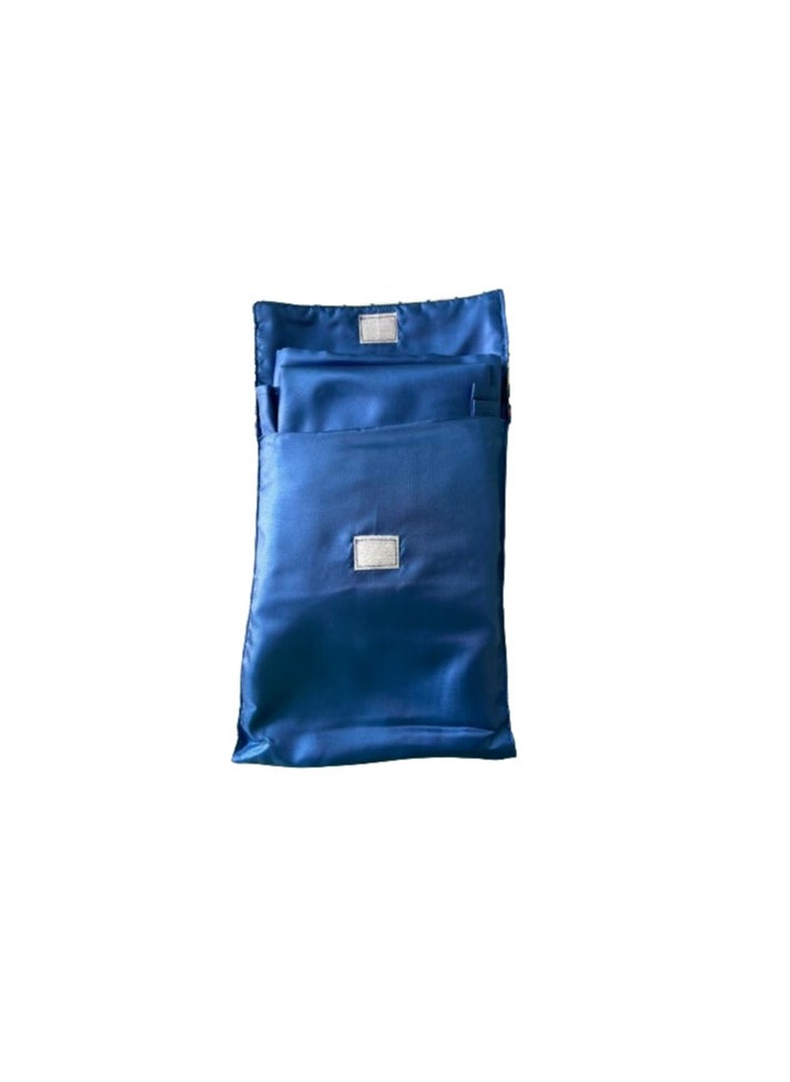 Generic - BLUE prayer cloth polyester 3 peace's set top skirt and bag light weight to carry in your bag easy to wash nontransparent   don’t miss your SALAH - Image 1