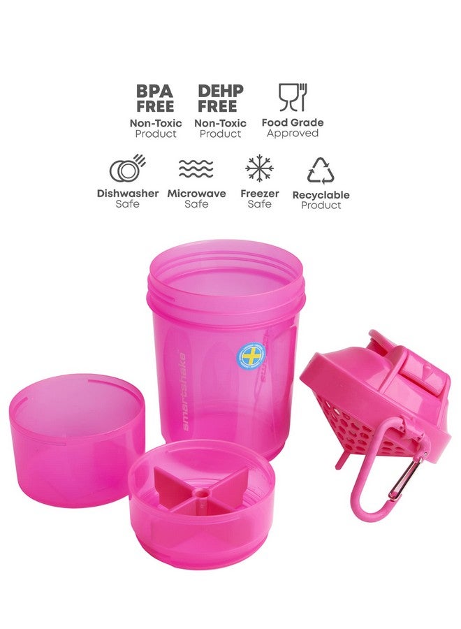SmartShake SmartShake 10560501 Original 2Go Shaker, 600ml (Neon Pink)  - Image 2