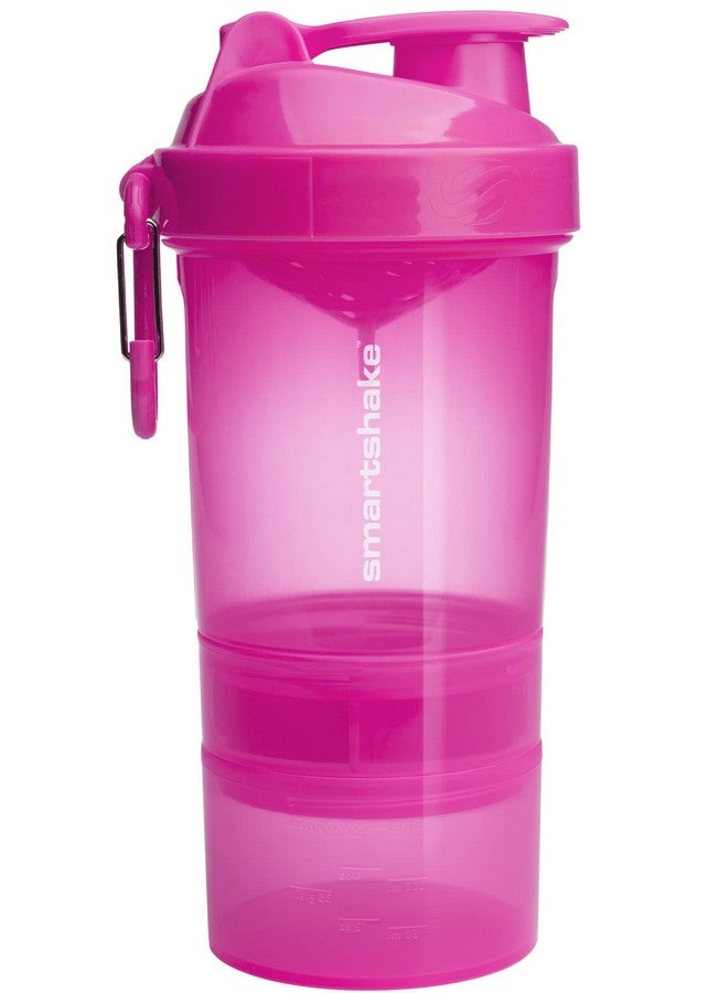 SmartShake SmartShake 10560501 Original 2Go Shaker, 600ml (Neon Pink)  - Image 1
