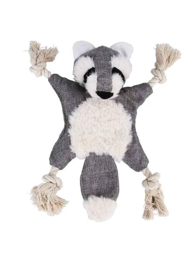 Interactive Dog Squeaky Raccoon Toy - A Durable, Plush Toy for Fun and Engaging Playtime with Your Dog Raccoon - Image 1