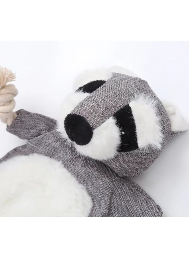 Interactive Dog Squeaky Raccoon Toy - A Durable, Plush Toy for Fun and Engaging Playtime with Your Dog Raccoon - Image 2