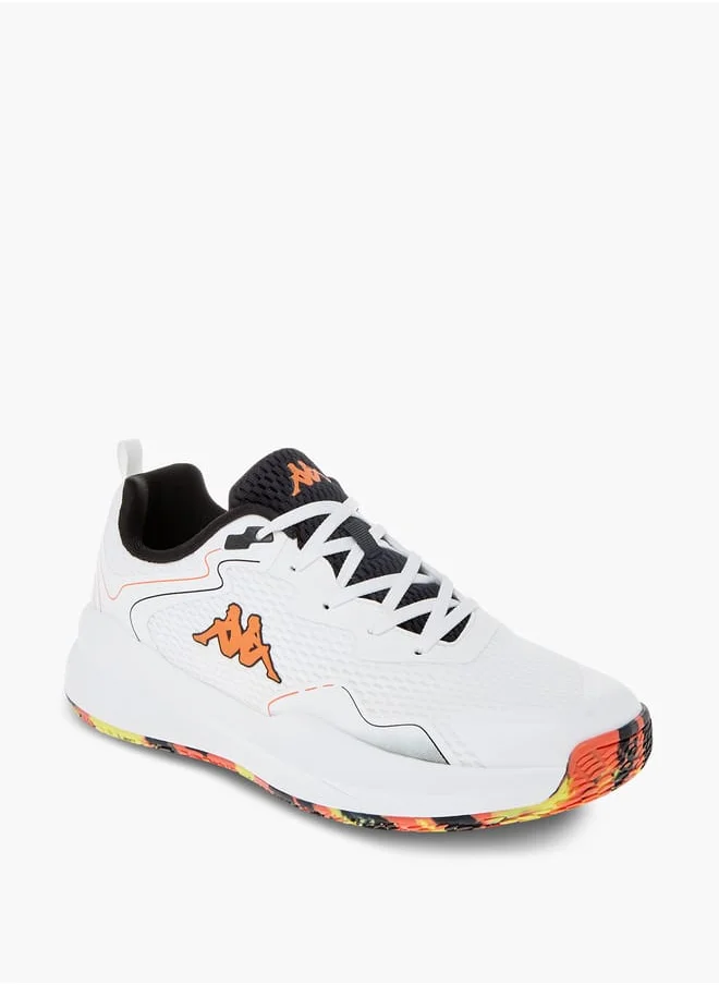 Kappa Mens Logo Print Sports Shoes With Lace-Up Closure