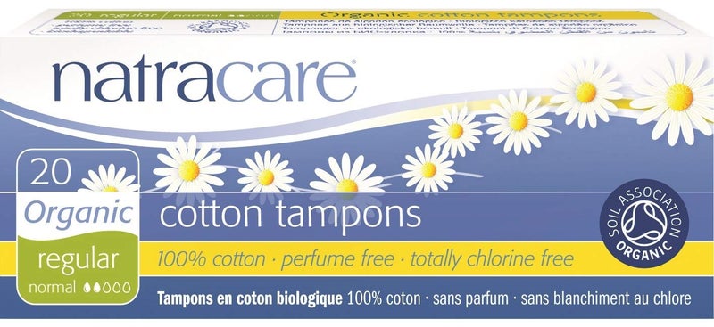 NATRACARE 20 Organic Cotton Tampon No Applicator Regular- 5 Boxes - Image 3
