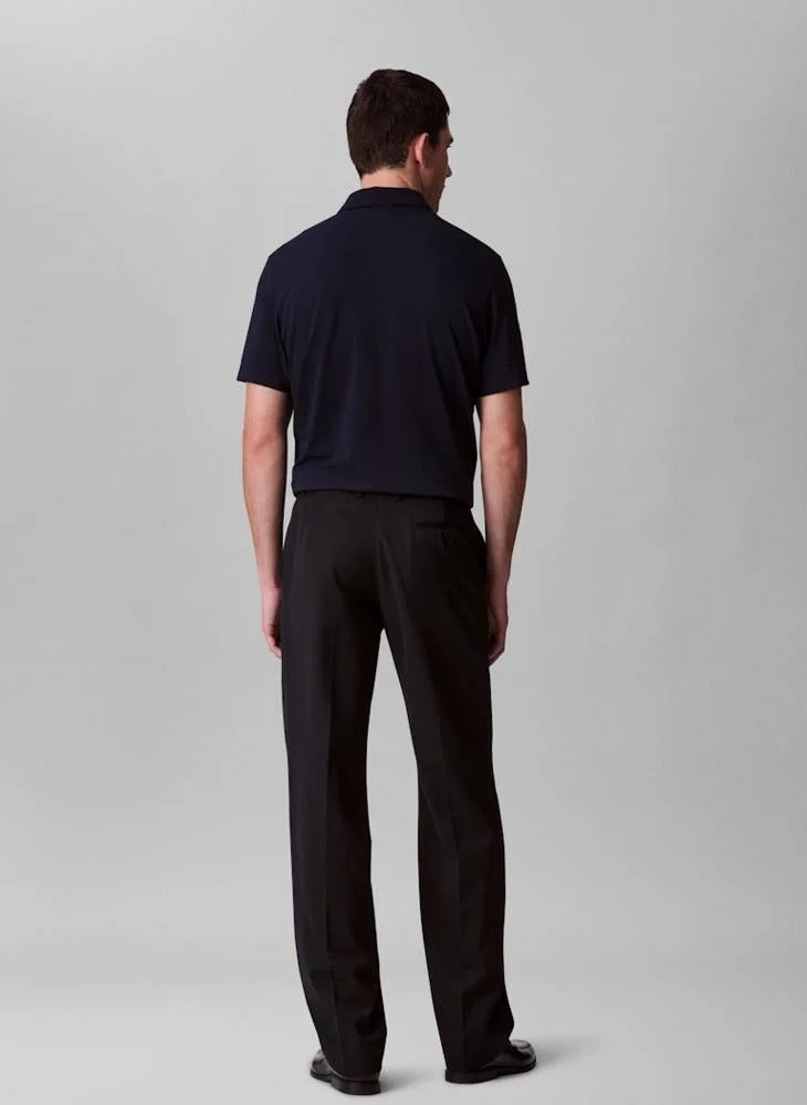 CALVIN KLEIN Stripe Strech Jacquard Polo