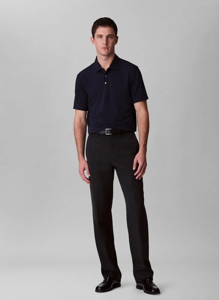 CALVIN KLEIN  Stripe Strech Jacquard Polo for Men | Best Price UAE