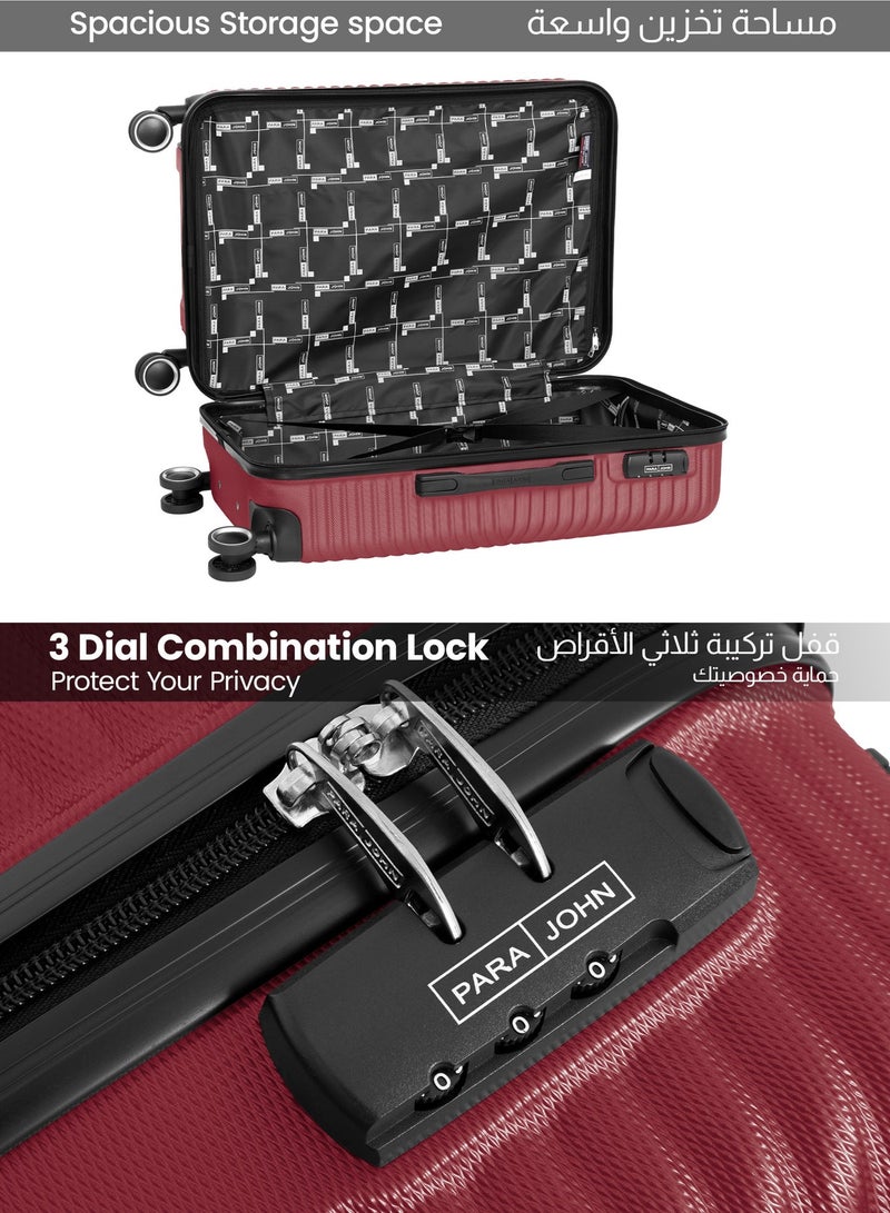 بارا جون حقيبة أمتعة أورورا صغيرة الحجم (20 بوصة) مصنوعة من مادة ABS الصلبة مزودة بأربع عجلات دوارة وقفل - Image 4