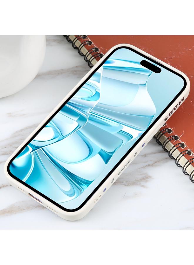 S-TOP Case For iPhone 16 Plus Astronaut Pattern Silicone Straight Edge Phone Case - Image 3