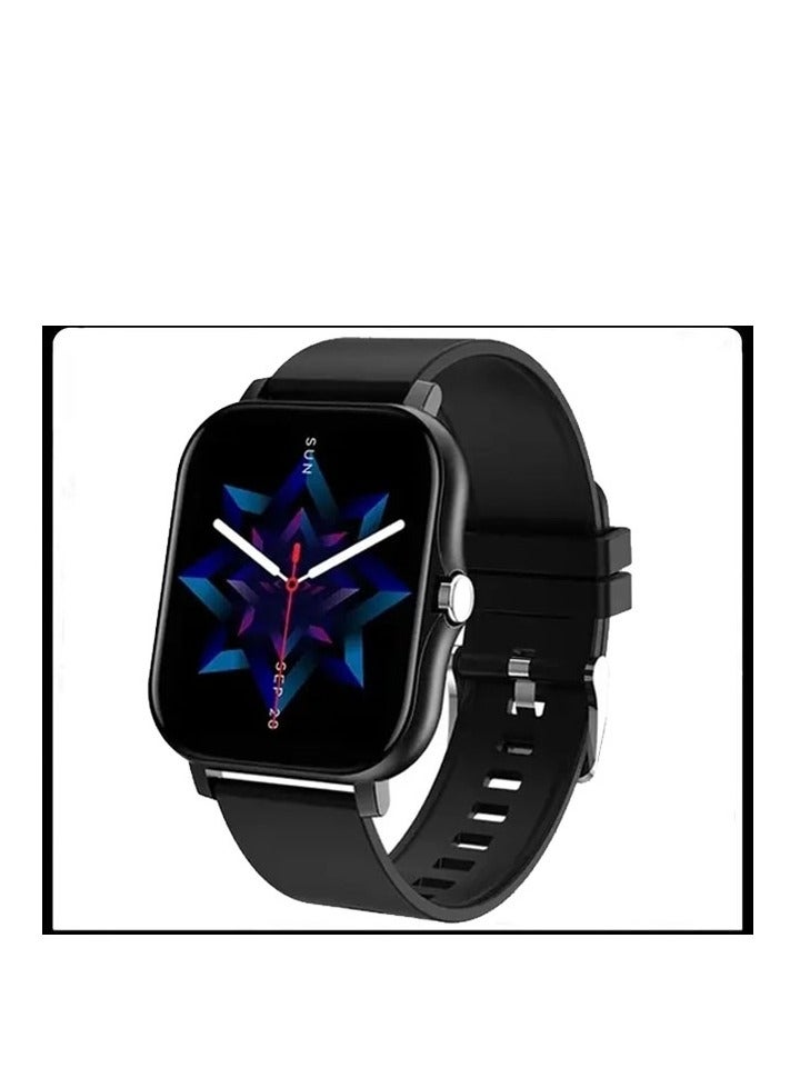 AROAQ Smart Watch, Black Waterproof Fitness Tracker Watch, Bluetooth Calls Digital Smartwatch, Large Display Wristwatch Watches For Men And Womwn - Image 1