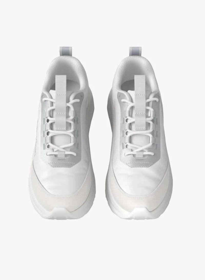Calvin Klein Bright White/Silver Lightweight Runner Trainers for Women | Best Price UAE
