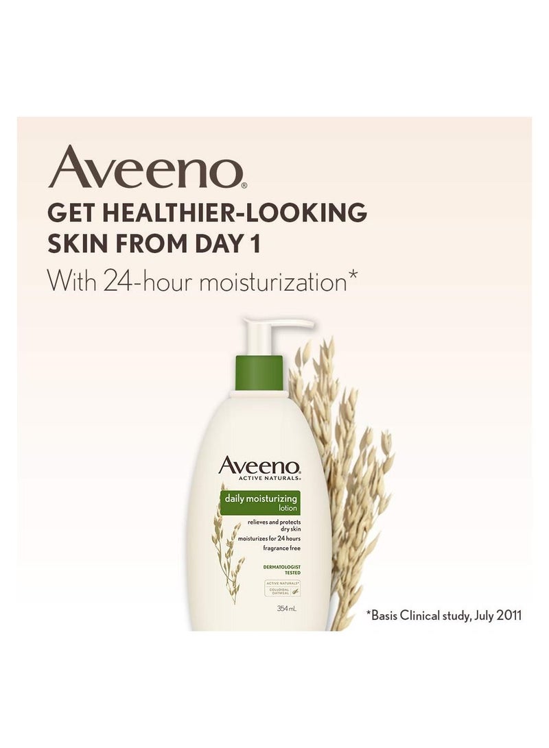 Aveeno Daily Moisturizing Lotion For Normal To Dry Skin With Oats 354ml  - Image 2