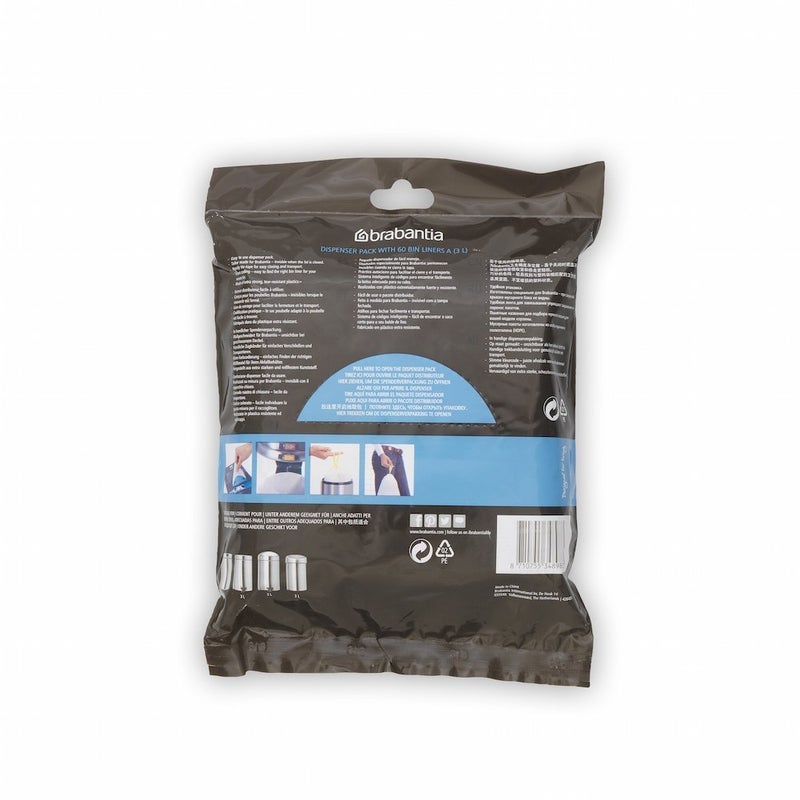 Brabantia Bin Liners, Size A, 3 L - 60 Bags - Image 3