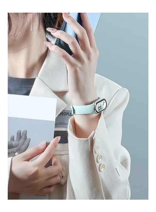 4-piece replacement strap for Xiaomi Smart Band 8/9/10,Soft Silicone Clip Replacement Band For Xiaomi Mi Band 8/9/10 - Image 5