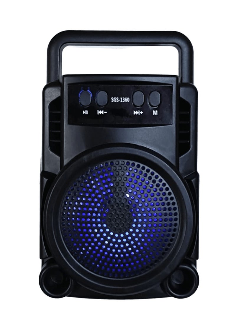 Portable Bluetooth Speaker with Enhanced Sound in a Small Size, Black, Bluetooth Connectivity, GTS1360 Speaker - Image 1