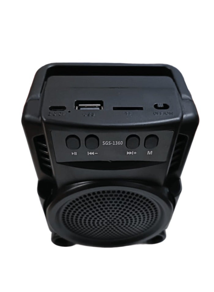 Portable Bluetooth Speaker with Enhanced Sound in a Small Size, Black, Bluetooth Connectivity, GTS1360 Speaker - Image 4