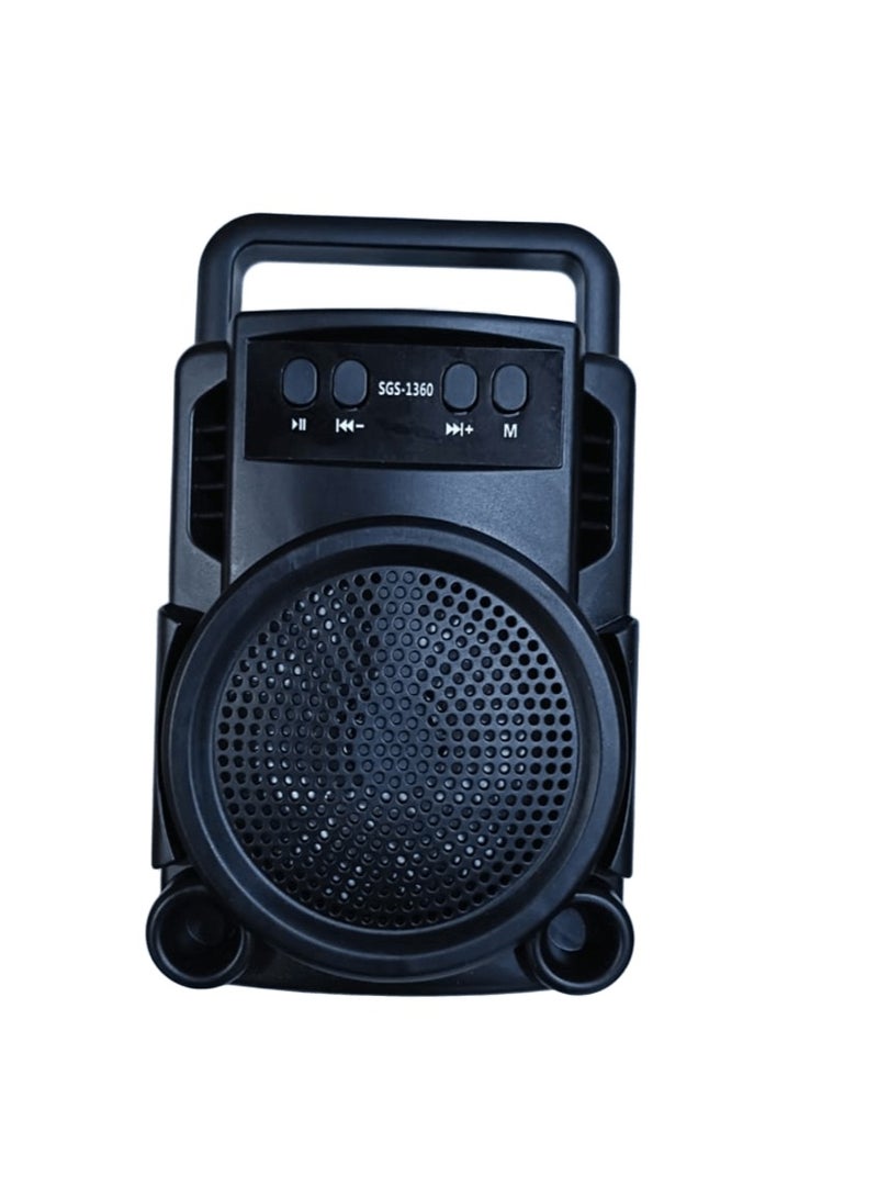 Portable Bluetooth Speaker with Enhanced Sound in a Small Size, Black, Bluetooth Connectivity, GTS1360 Speaker - Image 3