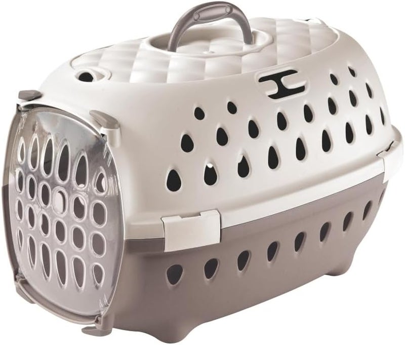 Stefanplast Cat Pet Carrier Travel Chic Stefan Plast - 50x34.5x32 cm - grey - Image 1