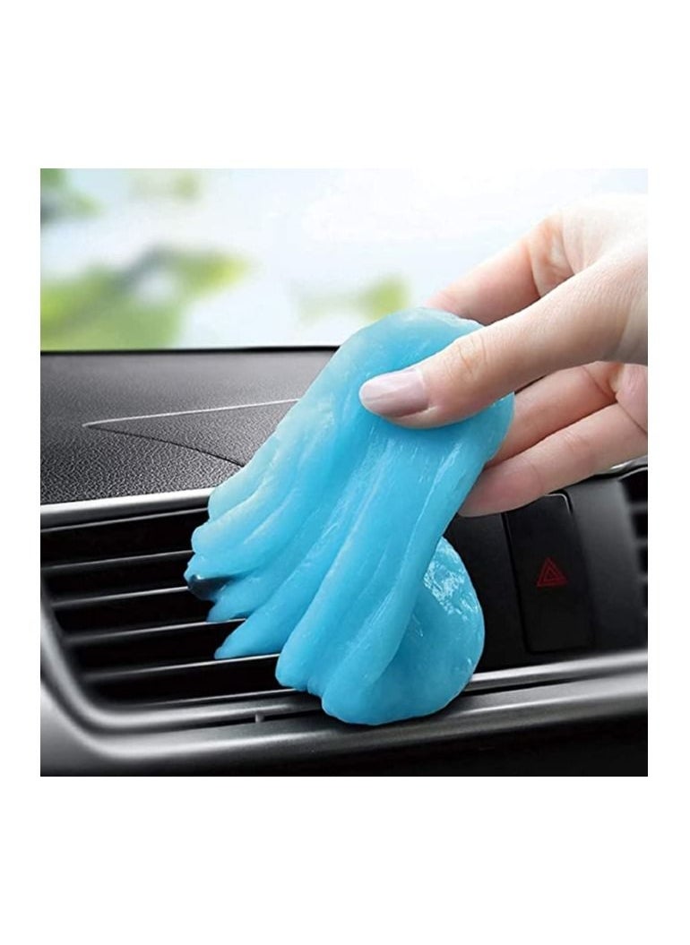 Slime Gel for cleaning keyboards, drawers and cars Flexible and reusable more than once, a comprehensive cleaning of dust for laptops, printers, cameras and remote controls (70 grams)