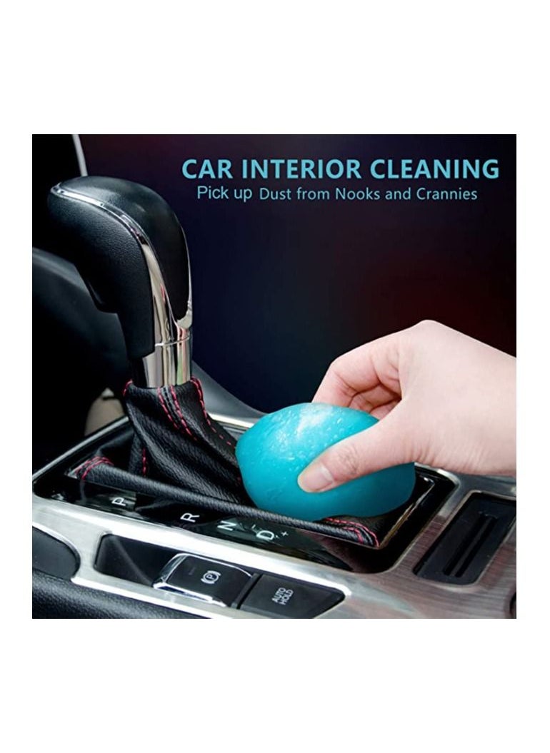 Slime Gel for cleaning keyboards, drawers and cars Flexible and reusable more than once, a comprehensive cleaning of dust for laptops, printers, cameras and remote controls (70 grams)