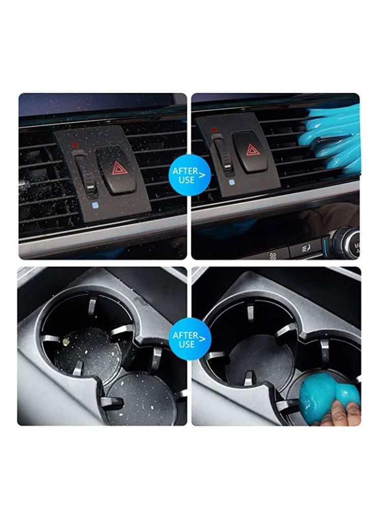 Slime Gel for cleaning keyboards, drawers and cars Flexible and reusable more than once, a comprehensive cleaning of dust for laptops, printers, cameras and remote controls (70 grams)
