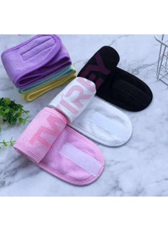 TWIREY Adjustable Premium Cotton Facial Headbands For Women And Men Stretchable Facial Head Band (Multicolour) (Pack Of 2)(Facial Band)  - Image 3