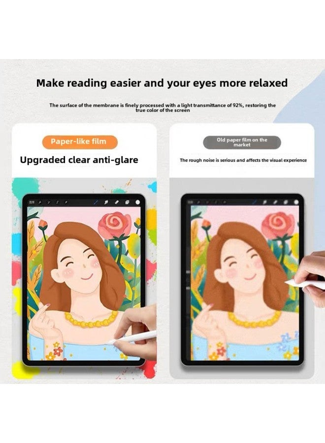 Magnetic Attraction Paper Film Screen Protector For Apple IPad Writing Drawing Anti-glare Tablet Protection Static Adhesion-Color: Class Paper Film★Upgrade Segmented Design-Dimensions:iPad Pro 2020 Full Screen (11-inch)