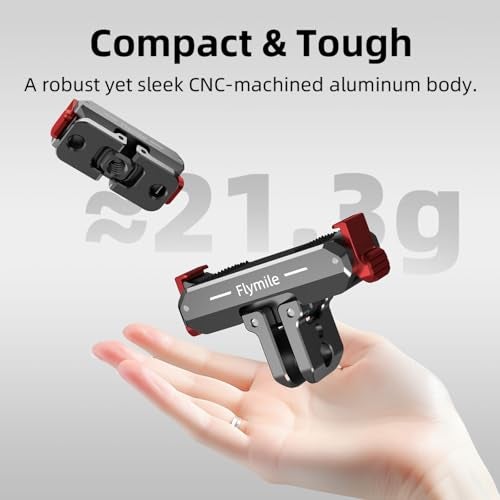 BRDRC Quick Release Mount for DJI Nano/Action 6 / Xtra Atto, Aluminum Alloy Magnetic Expansion Adapter with Go Pro & 1/4 Inch Screw Adapter for DJI Osmo Nano/Action 6 / Xtra Atto Accessories - Image 4