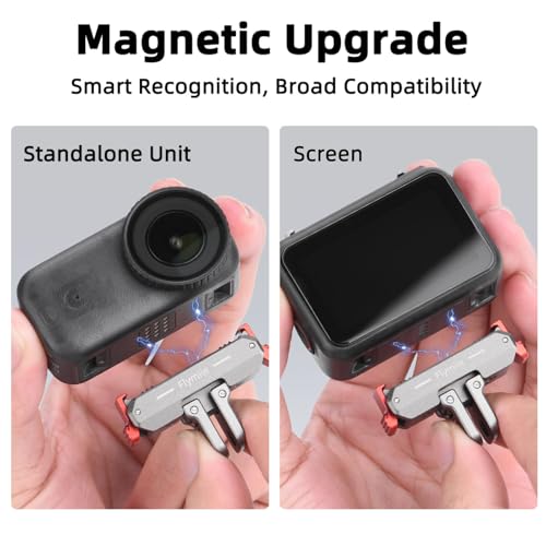 BRDRC Quick Release Mount for DJI Nano/Action 6 / Xtra Atto, Aluminum Alloy Magnetic Expansion Adapter with Go Pro & 1/4 Inch Screw Adapter for DJI Osmo Nano/Action 6 / Xtra Atto Accessories - Image 3