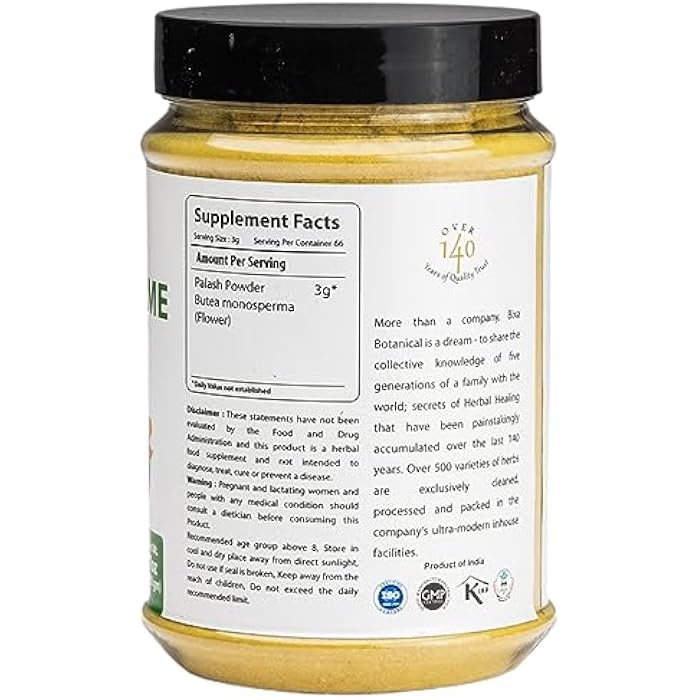 bixa BOTANICAL Forest Flame Tree Powder (Palash/Butea Monosperma), Herbal Natural Supplement for Men and Women | 7 Oz (200g) - Image 2