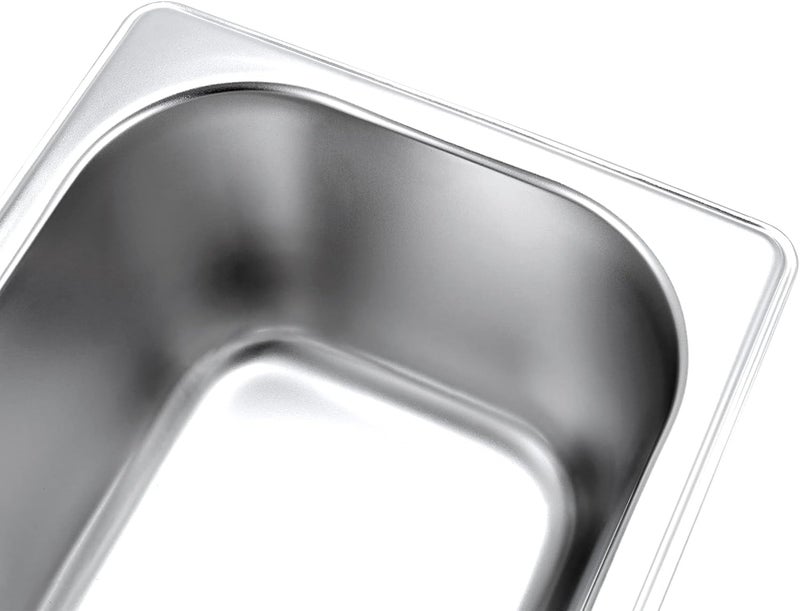 JAPCHET JAPCHET 8 Pack 16 Size 212 Inch Deep Steam Pan Steam Table Chafer Pan Stainless Steel Hotel Pan Food Pan for Buffet Restaurants Catering - Image 3