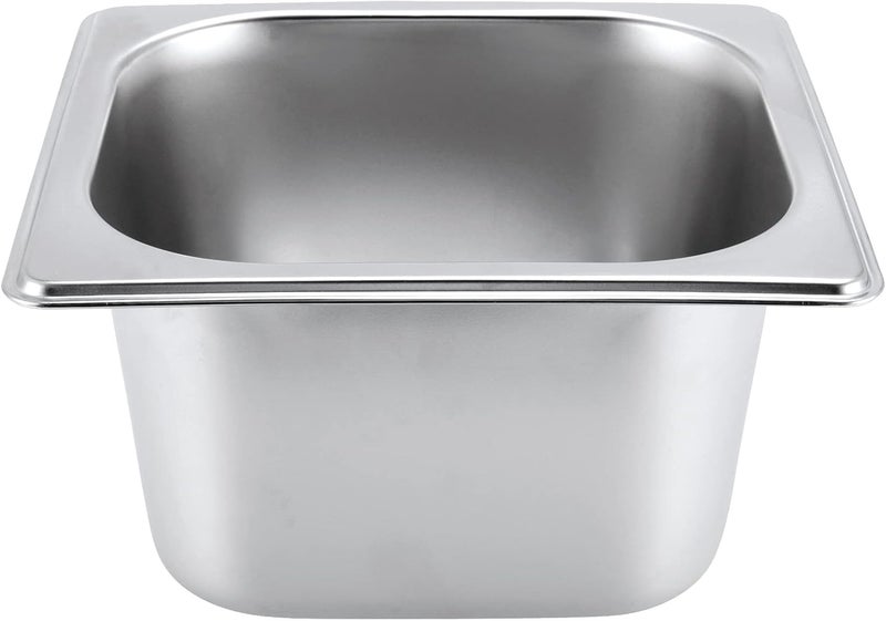 JAPCHET JAPCHET 8 Pack 16 Size 212 Inch Deep Steam Pan Steam Table Chafer Pan Stainless Steel Hotel Pan Food Pan for Buffet Restaurants Catering - Image 5