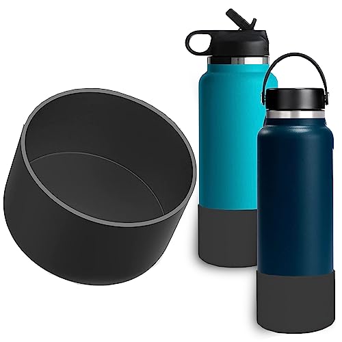 ZUIHUI Boot for Hydro Flask 32 oz 40 oz, Thermoflask, Iron Flask, and the 32-40 oz water bottles (bottom width 3.5"-3.6"), Black - Image 1