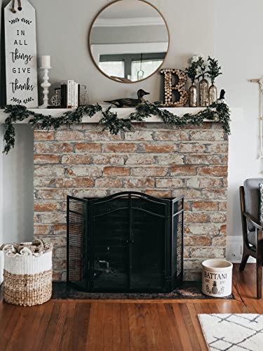Sevalo Brick Wallpaper Peel and Stick Brick Contact Paper for Walls Red 3D Faux Self-Adhesive Removable Wallpaper for Bedroom Kitchen Backsplash Accent Wall Sticky Décor Fireplace 17.3inW 393inL - Image 3