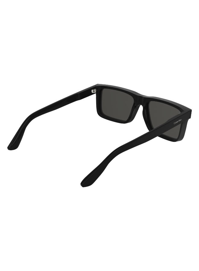 CALVIN KLEIN FULL RIM ACETATE CALVIN KLEIN SUN CK25535S 5717 (001) BLACK - Image 4