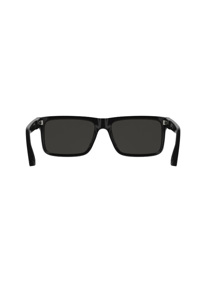 CALVIN KLEIN FULL RIM ACETATE CALVIN KLEIN SUN CK25535S 5717 (001) BLACK - Image 3