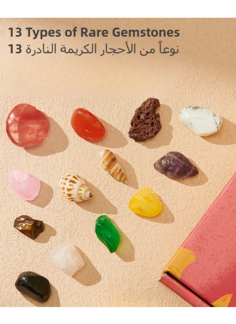 تشغيل المكالمة مجموعة التنقيب عن الأحجار الكريمة - استخرج 10 أحجار كريمة وبلورات حقيقية، مجموعة علمية للأطفال، مجموعة التنقيب عن الأحجار الكريمة، هدية للبنات والأولاد، مجموعة التعدين، مجموعة الصخور  - Image 4