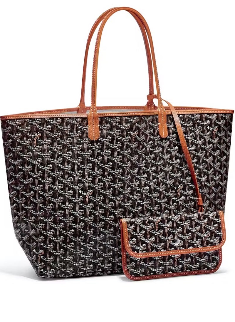 GOYARD - Goyard Saint Louis Tote PM Black/Natural - Image 1