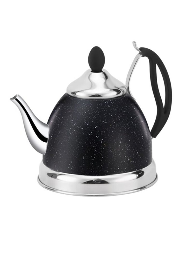 Multi-coloured jug for tea and milk, with an elegant touch.