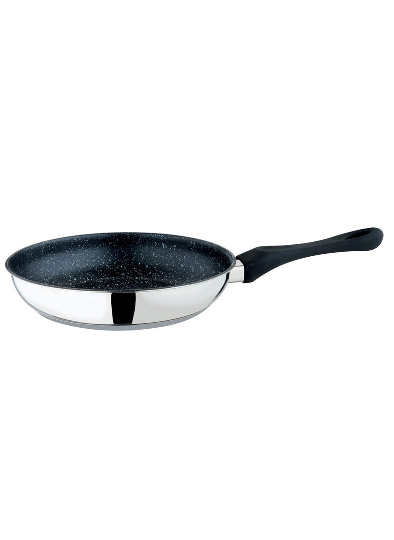 MEPRA Mepra Fantasia Stone Frying Pan  24cm Stainless Steel Stir Fry Pan with Eterna Stone Coating Bakelite Handle  Kitchen Cookware 30197924N 