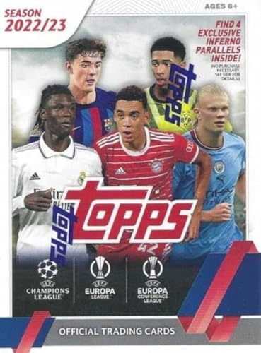 Topps 2022-23 Topps UEFA Club Competitions Soccer (Football) Blaster Box - 42 Trading Cards - Look for Lionel Messi Cards & Randomly Inserted Autographs - Image 4