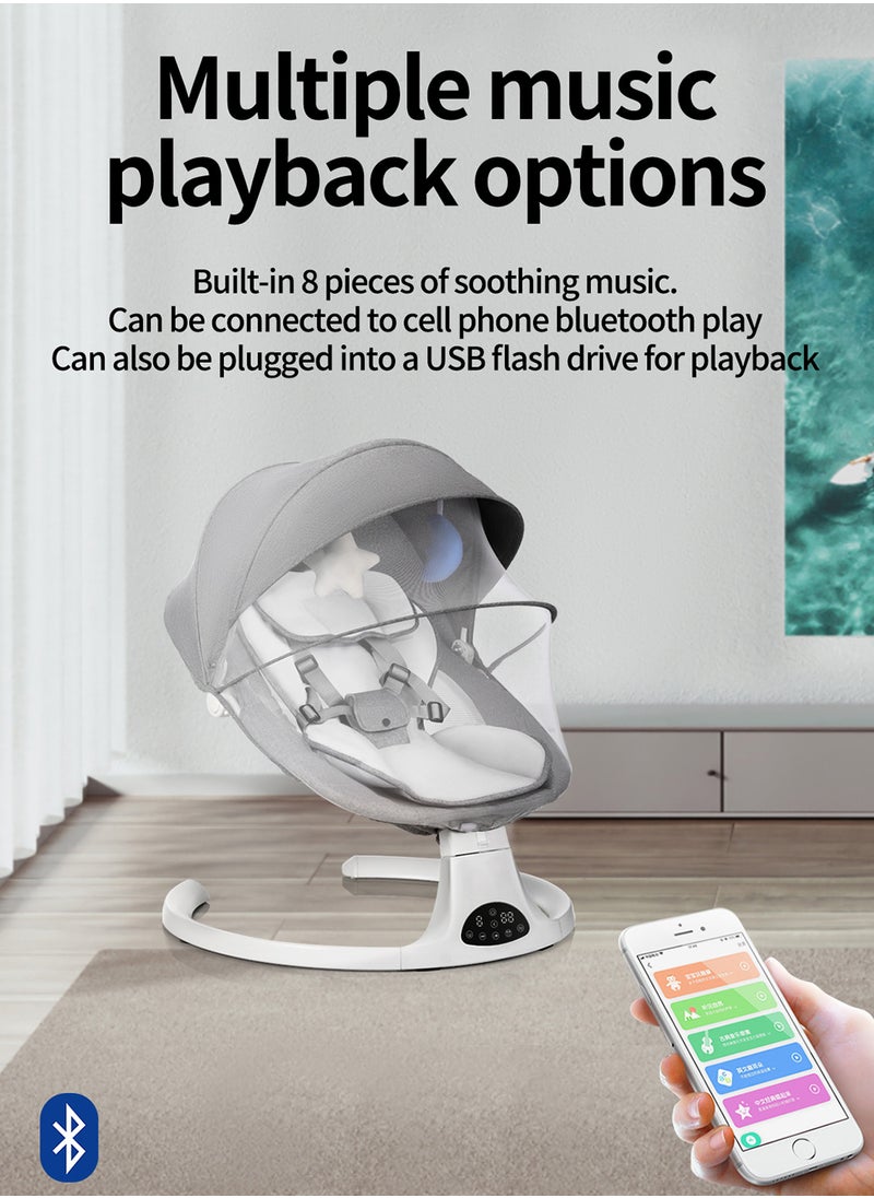MaBaby - Electric Baby Rocker Bouncer, Baby Rocking Chair With Remote Control Support, Auto Baby Swing For Sleeping - Image 1