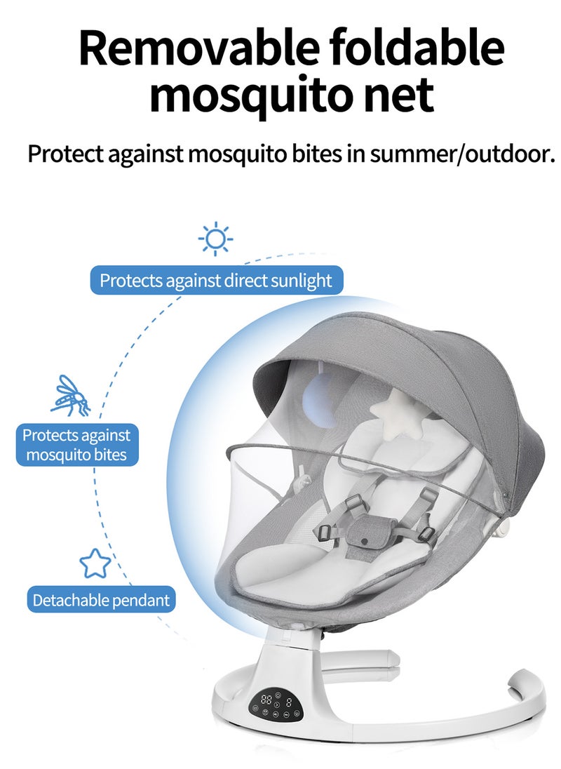 MaBaby - Electric Baby Rocker Bouncer, Baby Rocking Chair With Remote Control Support, Auto Baby Swing For Sleeping - Image 1