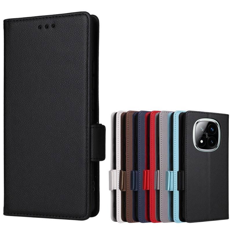 غطاء واقي بTPU لـ redminote14pro/redminote14proplus باللون رمادي مغناطيسي بوظيفة حامل من مادة TPU مع تغطية كاملة وحامل قائم مع مقاوم للصدمات مع مغناطيس قوي للعائلة أثناء التنقل - Image 2