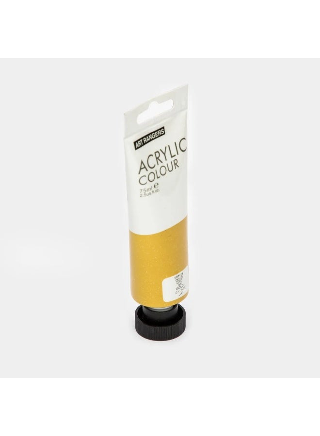 ART RANGERS Acrylic Colour – Gold 75ml | High-Quality Metallic Paint for Art & Craft - IFP129 - Image 2