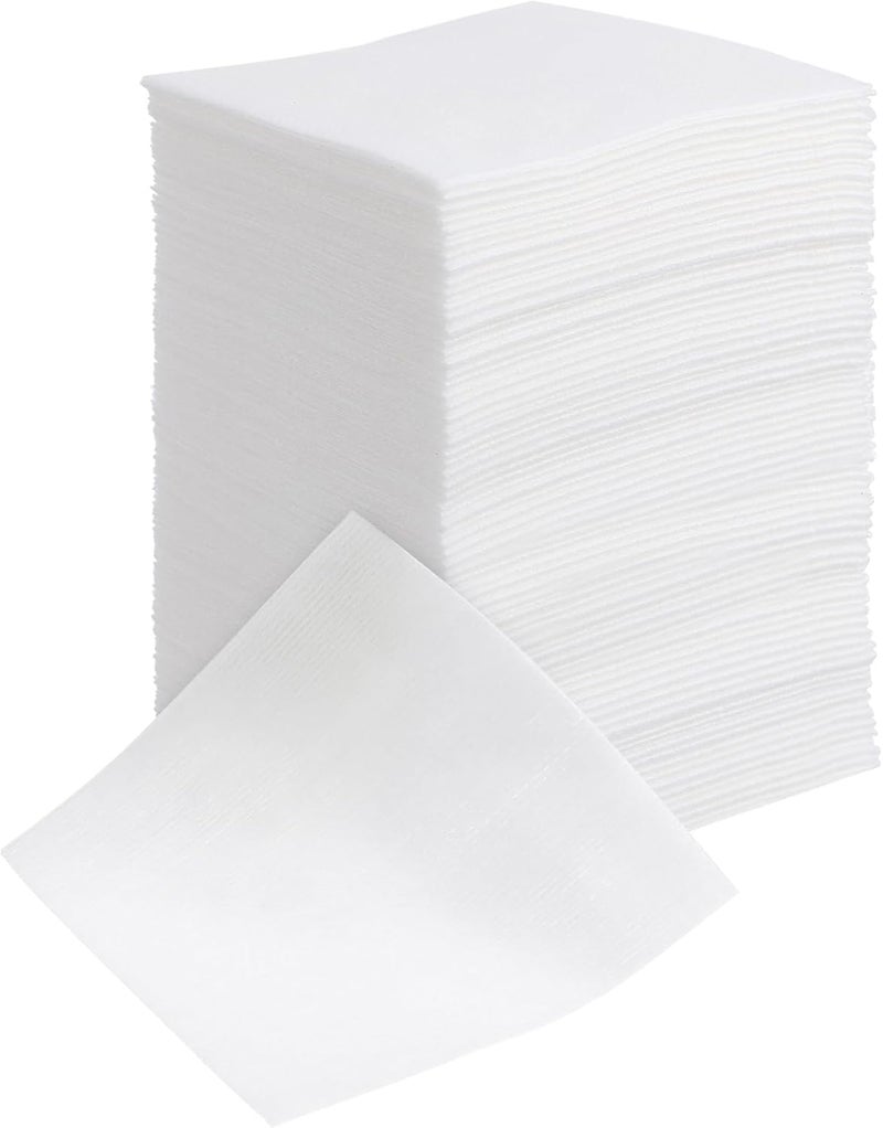 HEALLILY 200pcs Gauze Pads Non Woven Swabs 10cm x 10cm 4ply Non Woven Facial Cotton Gauze Sponges for Makeup Removal Nail Polish Removing Skin Wound Care First Aid Supplies - Image 1