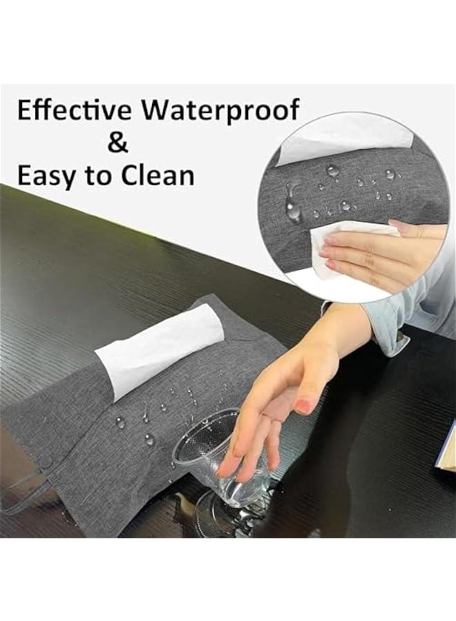 HOOKOR Hanging Car Tissue Box, Napkin Boxes,Toilet Paper Container, Travel Tissue Holder For Car, Car Tissue Dispenser,Tissues Case (Grey) - Image 4
